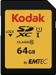 M&auml;lukaart KODAK SD 64GB UHS-I U1 V10 Premium