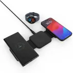 Fixed | Wireless Foldable Charger 3in1 Flex for Samsung | FIXFLE-SA-BK | Black