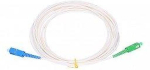 OEM SC/APC - SC/UPC simplex 9/125 SM 1m arm.white 3mm B3 LSZH