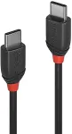 Lindy USB 3.1 Kabel Typ C/C 3A Black Line M/M 0.5m