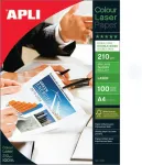 APLI Fotopaber , A4/210g l&auml;ikiv 100 lehte, v&auml;rvilaserprinterile 3Re