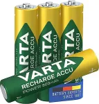 Varta HR03 AAA Recharge Accu Power 800 mAh 56703 Rechargeable batteries 4 pc(s) Green