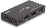 DeLOCK HDMI Splitter 1 x HDMI in zu 2 x HDMI out 4K 60 Hz mit Downscaler
