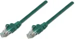 Intellinet Patchkabel RJ45 U/UTP Cat5e 10m Hebelschutz gr&uuml;n