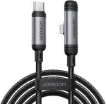 Joyroom Type-C - Lightning EnjoyX seeria 90-kraadine kaabel A56, 30W, 480mb/s, 1.2m, Black (S-A56)