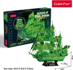Cubic Fun Puzzles 3D Flying Dutchman glows in the dark