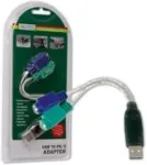 Digitus Adapterkabel USB1.1 -> 2xPS/2 St/Bu 2xMini-Din6/F