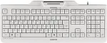 Klaviatuur CHERRY KC 1000 SC WHITE-GREY KEYBOARD USB UK