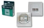 Digitus Aufputzdose Cat6 2xRJ45 geschirmt Signalwei&szlig;