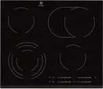 Pliidiplaat ELECTROLUX EHF6547FXK hob Black Built-in 4 zone(s)