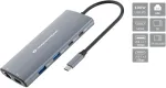 CONCEPTRONIC 10-1 Dock USB-C->HDMI/2xUSB-C/3xUSB-A/+ 20cm gr