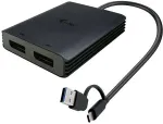 I-TEC USB-A/USB-C Dual 4K/60 Hz DisplayPort Video Adapter