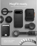 SPIGEN &Uuml;mbris Liquid Air (MagFit), Google Pixel 11, matt must, Qi2/MagSafe &uuml;hilduv,