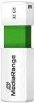 M&auml;lukaart MediaRange USB-Stick 32GB USB 2.0 Slider green