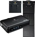 Viking VALI150 battery generator set and Viking L60 PD solar panel