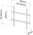 TECHly Wandhalterung LCD TV LED 23"-55" Slim fixed wei&szlig;