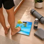 BROCK BS 001 Bathroom Scale, 2xAAA Battery (included)