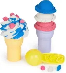 Spinmaster Spin Master Kinetic Sand - Soft Ice Cream Station, Play Sand (396 grams of sand)