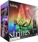 Twinkly Strings &ndash; 750 RGB Ciąg świetlny, czarny przew&oacute;d, typ wtyczki F