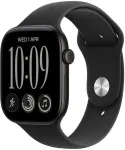 APPLE I&scaron;manusis laikrodis Watch Series 12 GPS 46mm Juodas Aliuminio Case with Juodas Sport Band - M/L