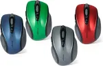 Klaviatuur KENSINGTON Pro Fit Mid-Size - Maus - optisch - drahtlos - 2,4 GHz - kabelloser Empf&auml;nger (USB) - Saphirblau (K72421WW)