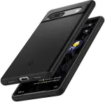 Spigen Kaitse&uuml;mbris Thin Fit, Google Pixel 7a, must, &otilde;huke,
