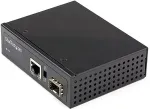 StarTech PoE + Industrial Media Converter 60W - Medienkonverter LWL Kupfer - Singlemode-/Multimode Glasfaser auf Kupfer Gigabit Ethernet