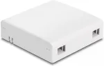 DeLOCK LWL Anschlussdose zur Wandmontage f&uuml;r 2 x SC Simplex oder LC Duplex wei&szlig;