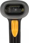DELOCK USB Barcode Scanner 1D mit Anschlusskabel und Halterung - Laser - schwarz
