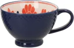 Home4you Kruus SEREN H7,7cm 355ml, sinine/punane