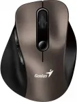 Hiir Genius Ergo 9000S/Ergonomic/Optical/Right-handed/2,400 DPI/USB+BT/Champagne Titanium