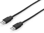 EQUIP Kabel USB-A2.0->A St/St 3.00m schwarz Polybeutel