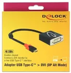 DELOCK Adapter USB Type-C Stecker > DVI Buchse DP Alt Mode 4K 30 Hz
