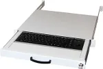 Equip 48,30cm (19) keyboard drawer - Tastatur - PS/2, USB - Deutsch - Schwarz, Hellgrau, RAL 7035 (260611)