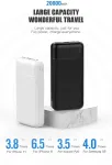 Platinet akupank 20000mAh PMPB20W706, valge