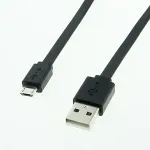 ROLINE USB 2.0 Kabel, USB A ST - Micro USB B ST, schwarz, 1 m