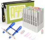 NONAME Double-sided Marker Pens ARRTX Oros, 40 Colours, pastel tone shade
