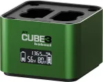 H&auml;hnel Doppelladeger&auml;t Pro Cube 3 - Fujifilm mit LCD-Display retail