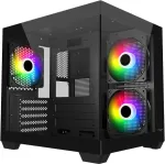 Korpus FSP Case | S140-BA | Black | Mini-ITX, uATX(M-ATX) | Power supply included No
