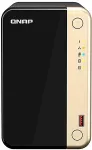 Qnap TS-264 NAS Tower Intel&reg; Celeron&reg; N5095 8 GB 0 TB QNAP QTS Black, Gold