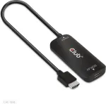 Club 3D CAC-1336 HDMI til USB-C aktiv Videoadapter med USB kabel Sort