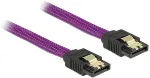 DeLOCK SATA 6 Gb/s Kabel 30 cm violett