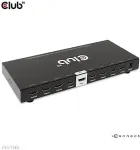 Club 3D Club3D Video jagaja 1:8 HDMI 2.0 4K60Hz UHD (600Mhz), 8 porti
