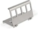 DELOCK Keystone Metall Halterung 4 Port f&uuml;r Hutschiene