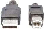 Manhattan Hi-Speed - USB-Kabel - USB (M) bis USB Type B (M) - USB2.0 - 15,0m - aktiv - Schwarz (152389)
