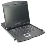 Digitus 19" LCD KVM Konsole, 16-Port CAT5, deutsche Tastatur