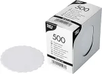 PAP STAR Tassialused diam. 8,5cm, valge, 500tk