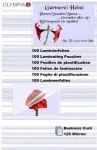 OLYMPIA 1x100 Laminating Pouches Business Cards 125 micron 9179