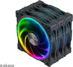 Akasa additional fan SOHO AR LED 12 cm RGB 3 pcs
