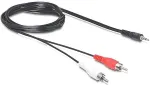DELOCK Kabel Audio 3,5 mm Klinkenstecker > 2 x Cinch Stecker 5 m
